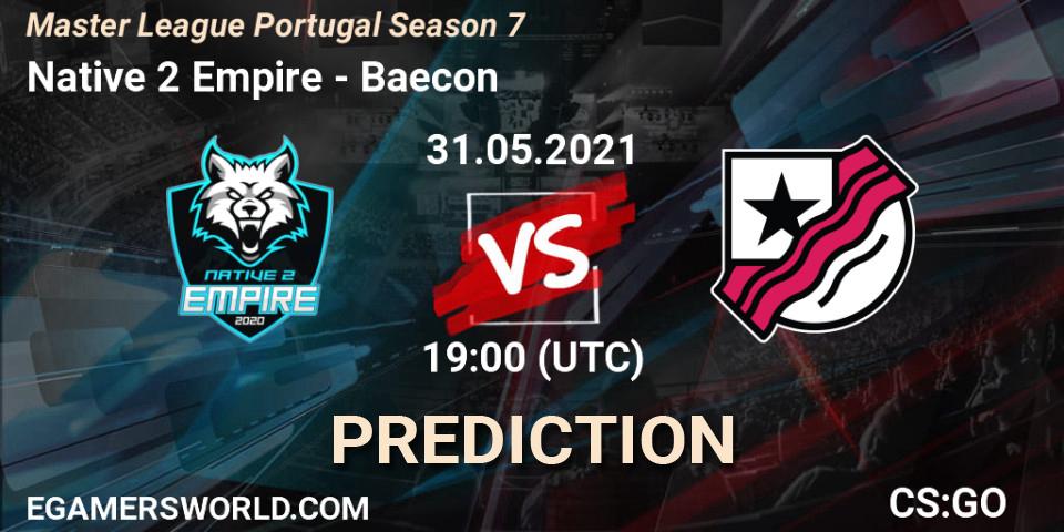Native 2 Empire - Baecon: Maç tahminleri. 31.05.2021 at 19:00, Counter-Strike (CS2), Master League Portugal Season 7