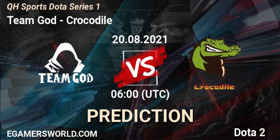 Team God - Crocodile: Maç tahminleri. 20.08.2021 at 08:52, Dota 2, QH Sports Dota Series 1
