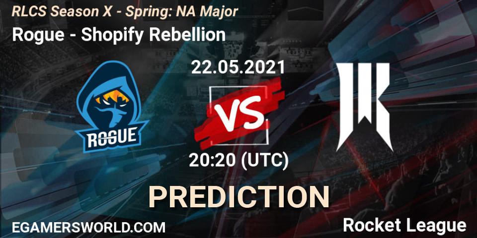 Rogue - Shopify Rebellion: Maç tahminleri. 22.05.2021 at 20:20, Rocket League, RLCS Season X - Spring: NA Major