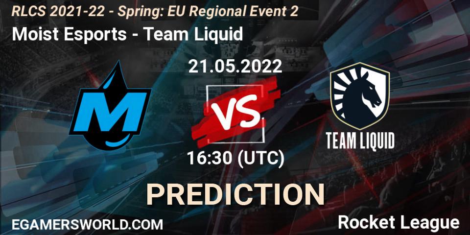 Moist Esports - Team Liquid: Maç tahminleri. 21.05.2022 at 16:30, Rocket League, RLCS 2021-22 - Spring: EU Regional Event 2