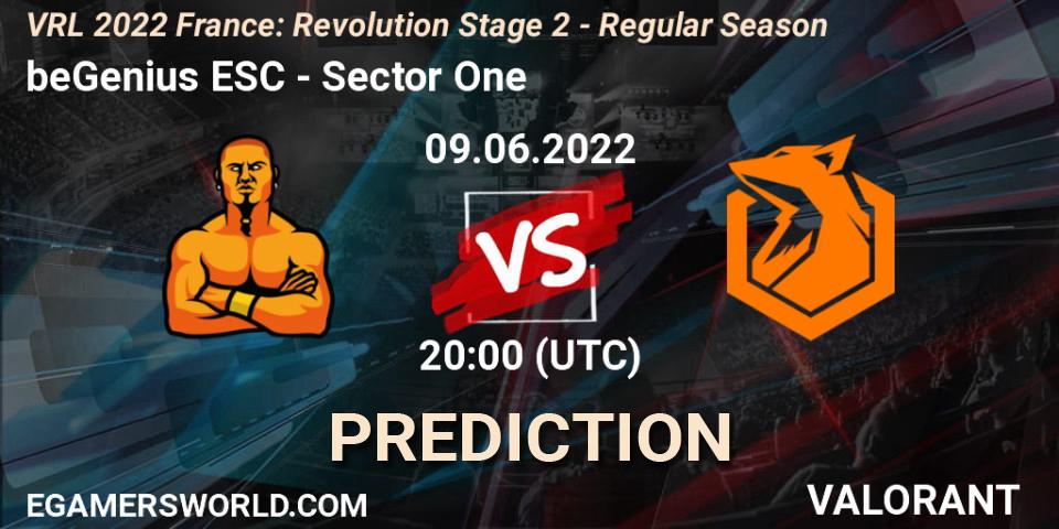 beGenius ESC - Sector One: Maç tahminleri. 09.06.2022 at 20:45, VALORANT, VRL 2022 France: Revolution Stage 2 - Regular Season