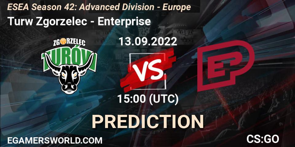 Turów Zgorzelec - Enterprise: Maç tahminleri. 13.09.2022 at 15:00, Counter-Strike (CS2), ESEA Season 42: Advanced Division - Europe