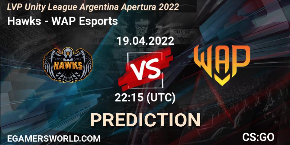 Hawks - WAP Esports: Maç tahminleri. 03.05.22, CS2 (CS:GO), LVP Unity League Argentina Apertura 2022