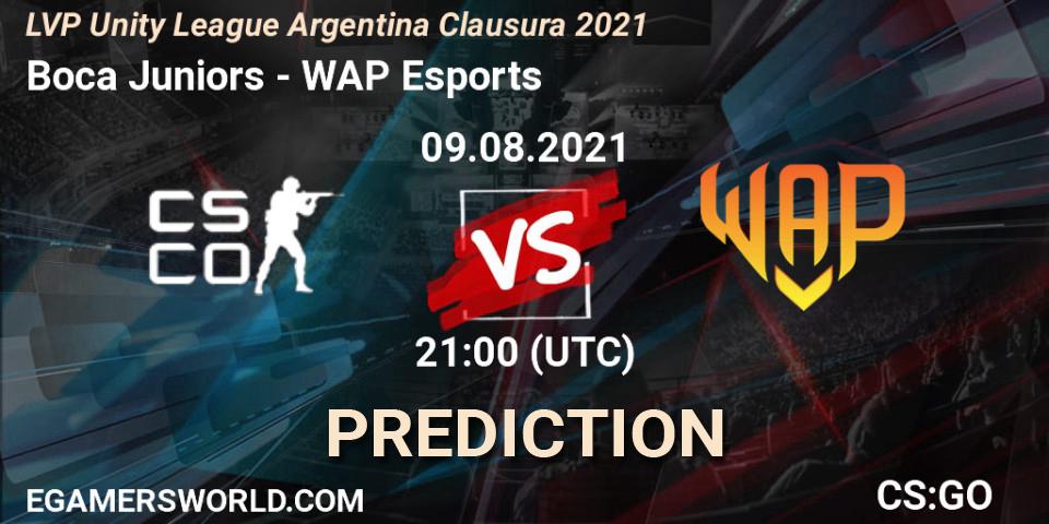 Boca Juniors - WAP Esports: Maç tahminleri. 09.08.2021 at 21:20, Counter-Strike (CS2), LVP Unity League Argentina Clausura 2021