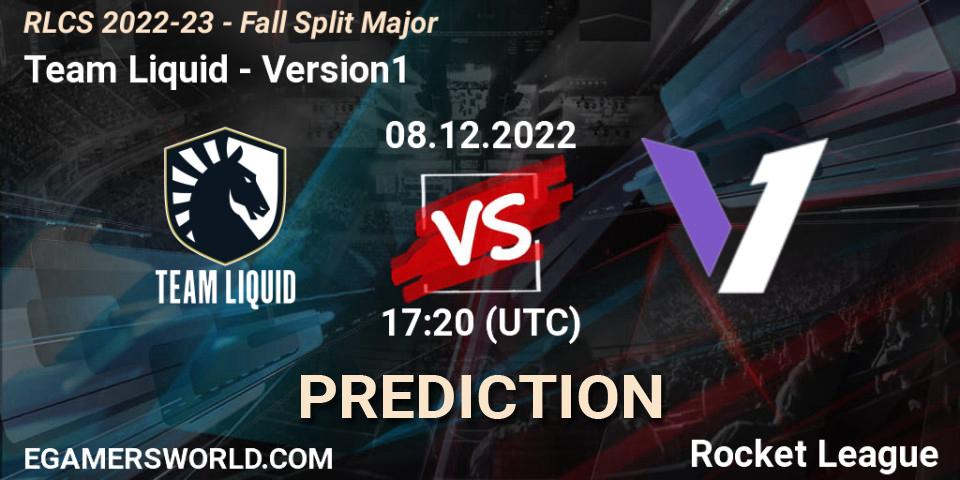 Team Liquid - Version1: Maç tahminleri. 08.12.2022 at 17:20, Rocket League, RLCS 2022-23 - Fall Split Major
