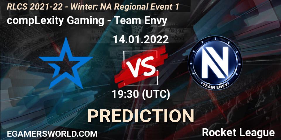 compLexity Gaming - Team Envy: Maç tahminleri. 14.01.2022 at 19:30, Rocket League, RLCS 2021-22 - Winter: NA Regional Event 1
