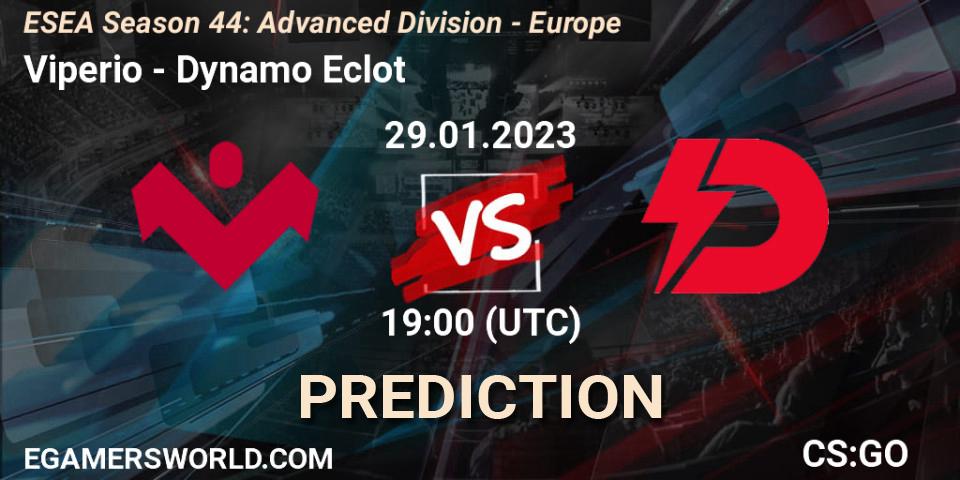 Viperio - Dynamo Eclot: Maç tahminleri. 29.01.23, CS2 (CS:GO), ESEA Season 44: Advanced Division - Europe