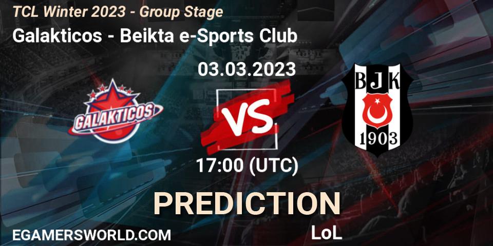 Galakticos - Beşiktaş e-Sports Club: Maç tahminleri. 10.03.2023 at 17:00, LoL, TCL Winter 2023 - Group Stage