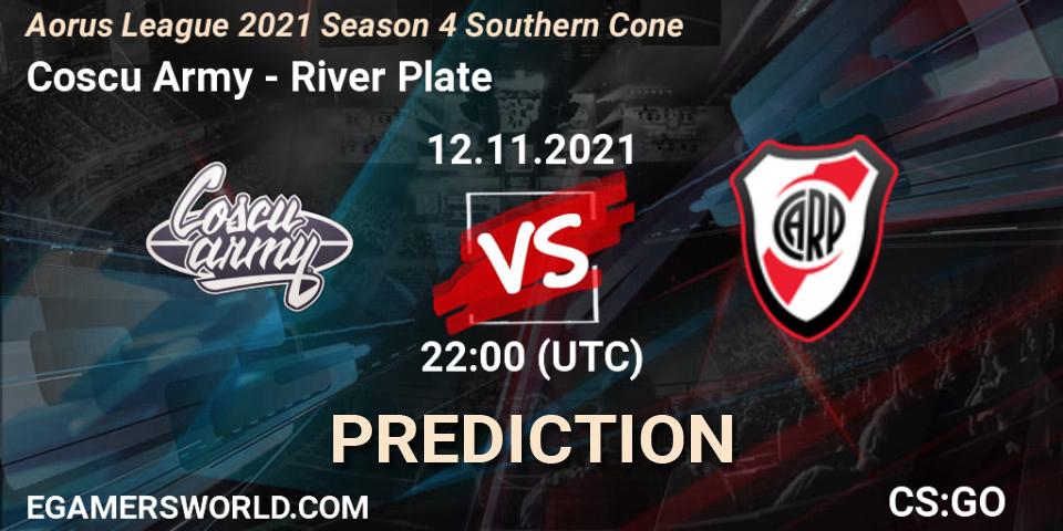 Coscu Army - River Plate: Maç tahminleri. 12.11.2021 at 22:10, Counter-Strike (CS2), Aorus League 2021 Season 4 Southern Cone
