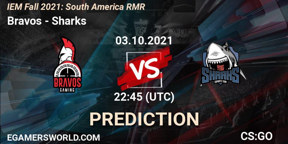 Bravos - Sharks: Maç tahminleri. 03.10.2021 at 22:45, Counter-Strike (CS2), IEM Fall 2021: South America RMR