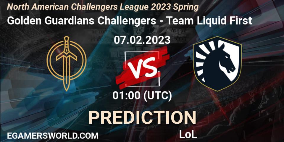 Golden Guardians Challengers - Team Liquid First: Maç tahminleri. 07.02.23, LoL, NACL 2023 Spring - Group Stage