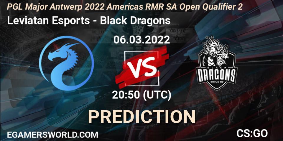Leviatan Esports - Black Dragons: Maç tahminleri. 06.03.2022 at 20:50, Counter-Strike (CS2), PGL Major Antwerp 2022 Americas RMR SA Open Qualifier 2