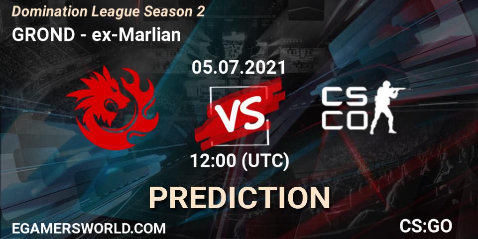 No Org - ex-Marlian: Maç tahminleri. 05.07.2021 at 12:00, Counter-Strike (CS2), Domination League Season 2