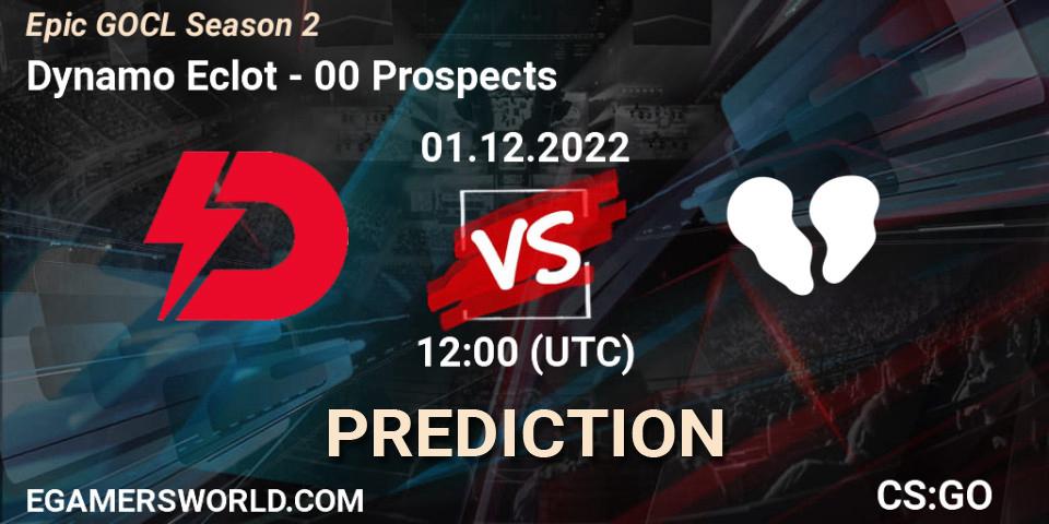 Dynamo Eclot - 00 Prospects: Maç tahminleri. 01.12.22, CS2 (CS:GO), Epic GOCL Season 2