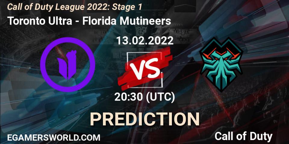 Toronto Ultra - Florida Mutineers: Maç tahminleri. 13.02.22, Call of Duty, Call of Duty League 2022: Stage 1