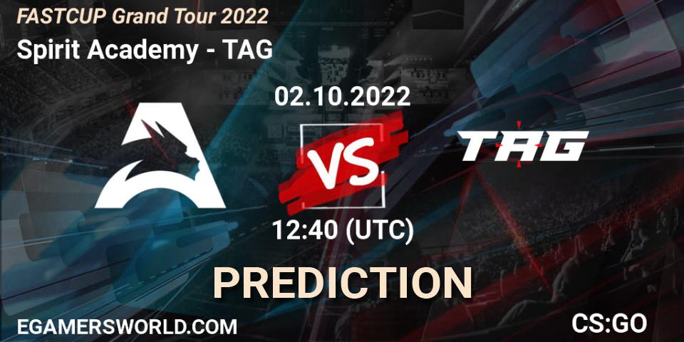Spirit Academy - TAG: Maç tahminleri. 02.10.2022 at 12:50, Counter-Strike (CS2), FASTCUP Grand Tour 2022