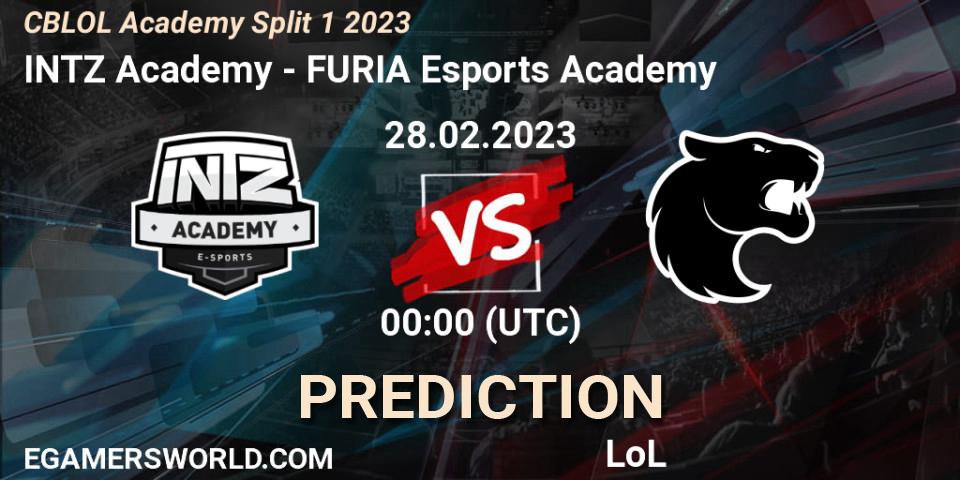 INTZ Academy - FURIA Esports Academy: Maç tahminleri. 28.02.2023 at 00:00, LoL, CBLOL Academy Split 1 2023
