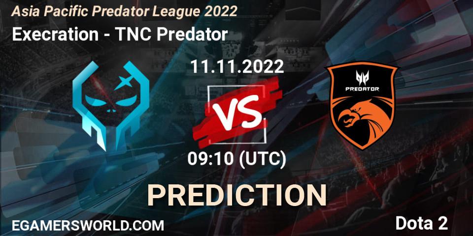Execration - TNC Predator: Maç tahminleri. 11.11.22, Dota 2, Asia Pacific Predator League 2022