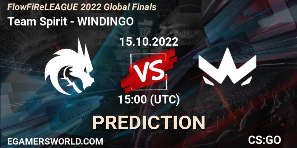 Team Spirit - WINDINGO: Maç tahminleri. 15.10.22, CS2 (CS:GO), FlowFiReLEAGUE 2022 Global Finals