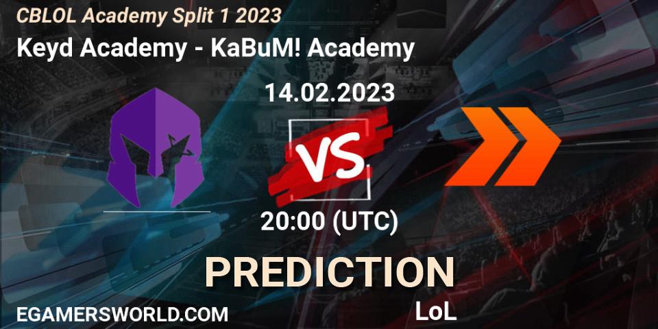 Keyd Academy - KaBuM! Academy: Maç tahminleri. 14.02.2023 at 20:00, LoL, CBLOL Academy Split 1 2023