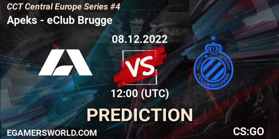 Apeks - eClub Brugge: Maç tahminleri. 08.12.22, CS2 (CS:GO), CCT Central Europe Series #4