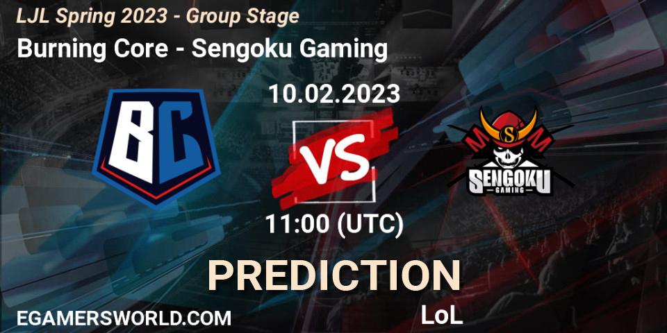 Burning Core - Sengoku Gaming: Maç tahminleri. 10.02.23, LoL, LJL Spring 2023 - Group Stage
