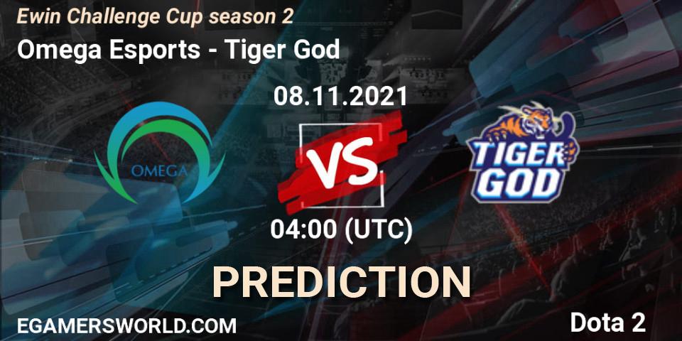 Omega Esports - Tiger God: Maç tahminleri. 08.11.2021 at 04:12, Dota 2, Ewin Challenge Cup season 2
