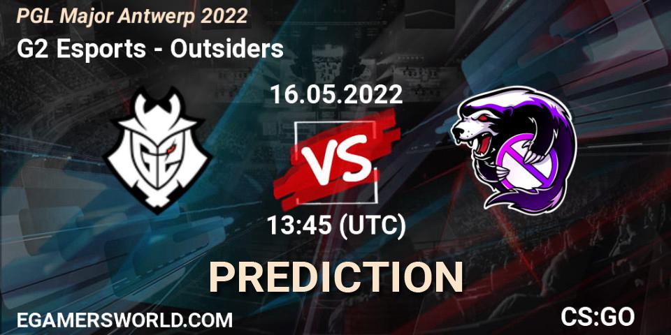 G2 Esports - Outsiders: Maç tahminleri. 16.05.2022 at 14:35, Counter-Strike (CS2), PGL Major Antwerp 2022