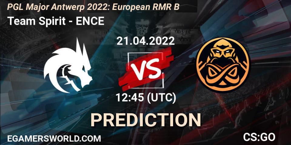 Team Spirit - ENCE: Maç tahminleri. 21.04.2022 at 12:45, Counter-Strike (CS2), PGL Major Antwerp 2022: European RMR B