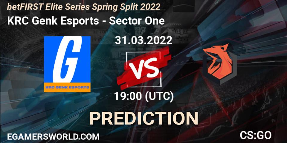 KRC Genk Esports - Sector One: Maç tahminleri. 31.03.2022 at 19:30, Counter-Strike (CS2), Elite Series 2022: Spring Split