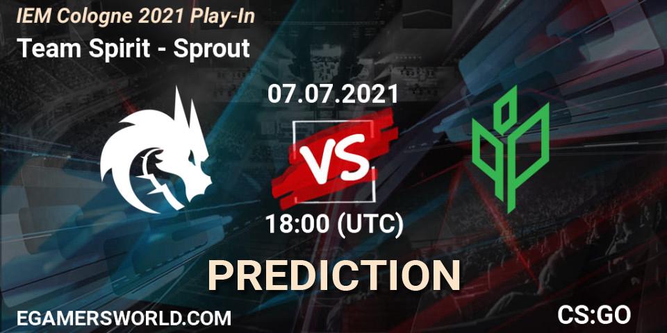 Team Spirit - Sprout: Maç tahminleri. 07.07.2021 at 18:00, Counter-Strike (CS2), IEM Cologne 2021 Play-In