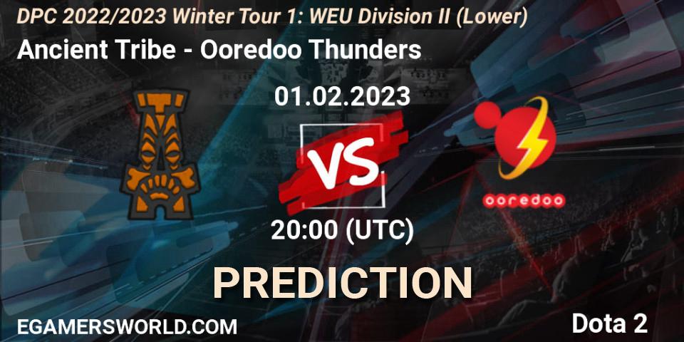Ancient Tribe - Ooredoo Thunders: Maç tahminleri. 01.02.23, Dota 2, DPC 2022/2023 Winter Tour 1: WEU Division II (Lower)