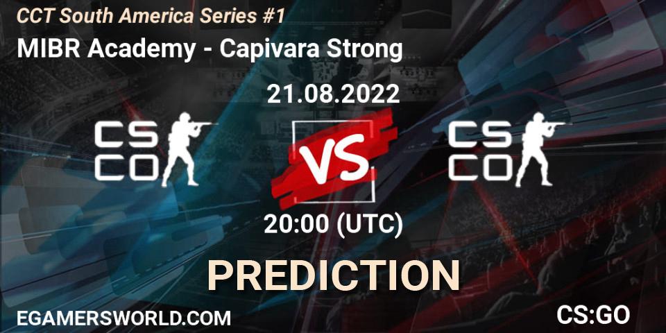 MIBR Academy - Capivara Strong: Maç tahminleri. 21.08.2022 at 20:00, Counter-Strike (CS2), CCT South America Series #1