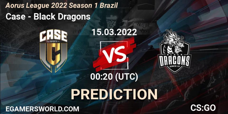 Case - Black Dragons: Maç tahminleri. 15.03.2022 at 00:10, Counter-Strike (CS2), Aorus League 2022 Season 1 Brazil