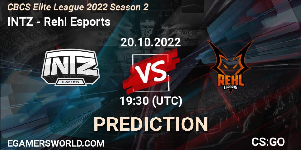 INTZ - Rehl Esports: Maç tahminleri. 20.10.2022 at 18:20, Counter-Strike (CS2), CBCS Elite League 2022 Season 2