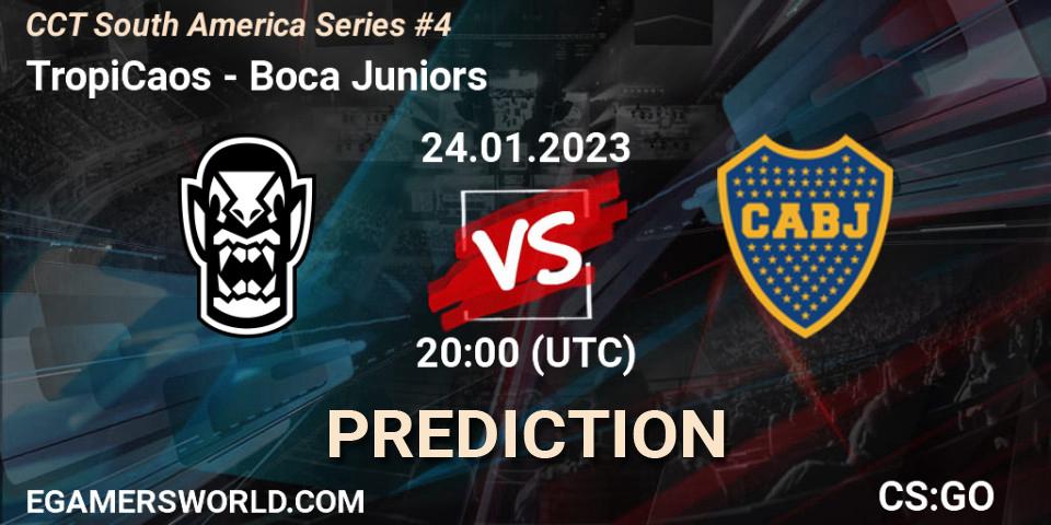 TropiCaos - Boca Juniors: Maç tahminleri. 24.01.2023 at 20:00, Counter-Strike (CS2), CCT South America Series #4