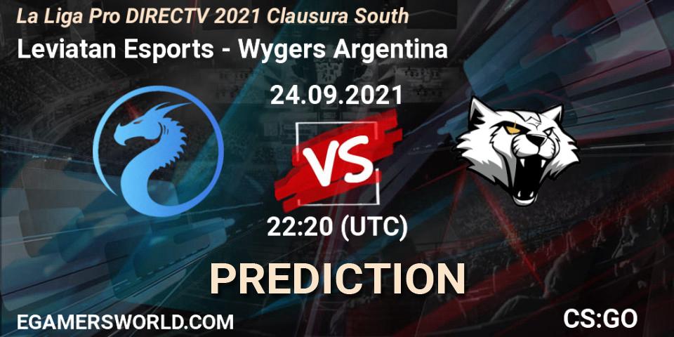 Leviatan Esports - Wygers Argentina: Maç tahminleri. 24.09.2021 at 22:30, Counter-Strike (CS2), La Liga Season 4: Sur Pro Division - Clausura