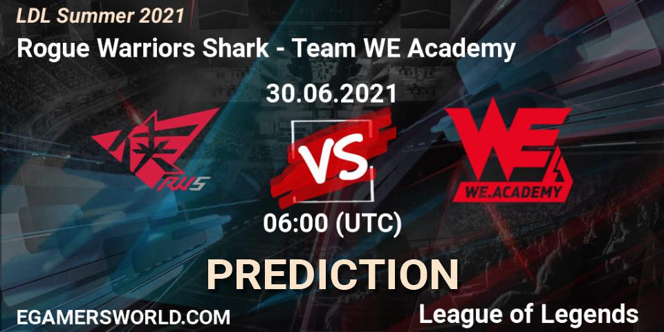 Rogue Warriors Shark - Team WE Academy: Maç tahminleri. 30.06.2021 at 06:00, LoL, LDL Summer 2021
