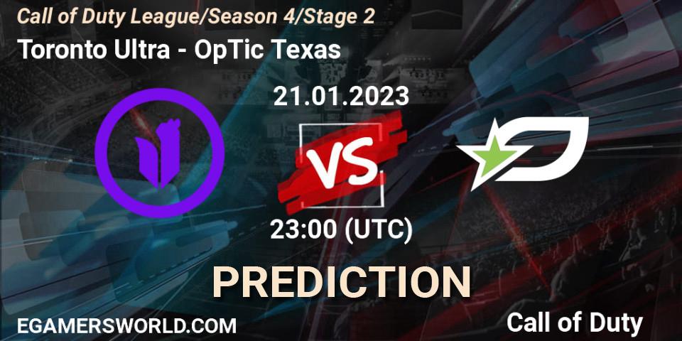 Toronto Ultra - OpTic Texas: Maç tahminleri. 21.01.2023 at 23:00, Call of Duty, Call of Duty League 2023: Stage 2 Major Qualifiers
