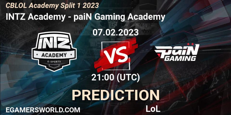 INTZ Academy - paiN Gaming Academy: Maç tahminleri. 07.02.23, LoL, CBLOL Academy Split 1 2023
