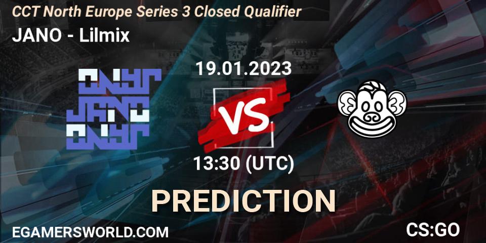 JANO - Lilmix: Maç tahminleri. 19.01.23, CS2 (CS:GO), CCT North Europe Series 3 Closed Qualifier