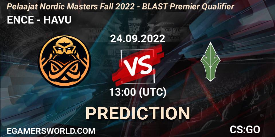 ENCE - HAVU: Maç tahminleri. 24.09.2022 at 13:00, Counter-Strike (CS2), Pelaajat.com Nordic Masters: Fall 2022