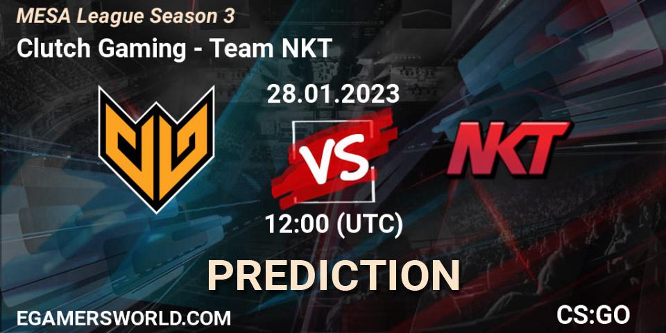 Clutch Gaming - Team NKT: Maç tahminleri. 28.01.23, CS2 (CS:GO), MESA League Season 3