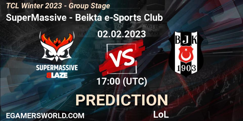 SuperMassive - Beşiktaş e-Sports Club: Maç tahminleri. 02.02.23, LoL, TCL Winter 2023 - Group Stage