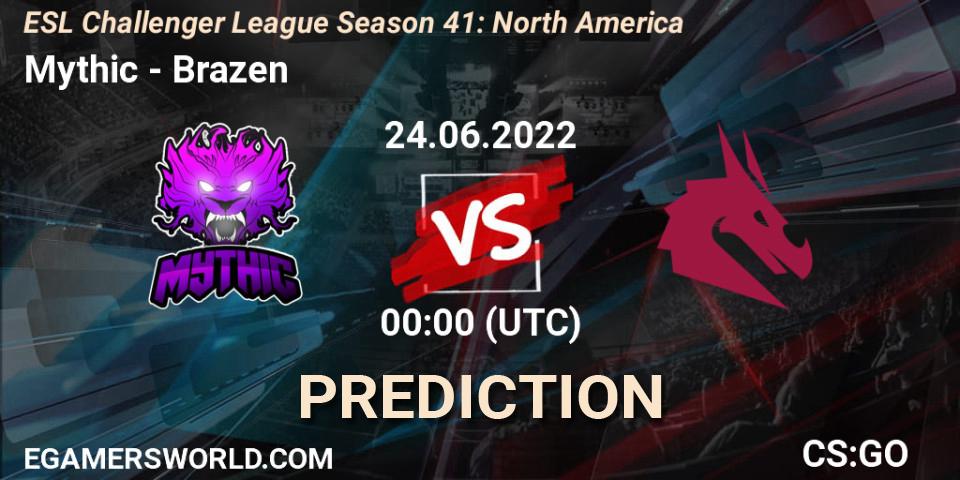 Mythic - Brazen: Maç tahminleri. 24.06.2022 at 00:00, Counter-Strike (CS2), ESL Challenger League Season 41: North America