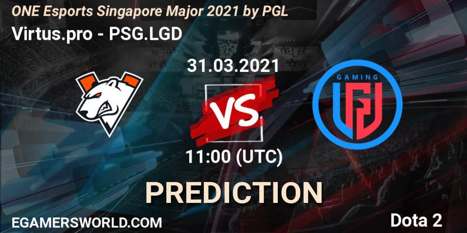 Virtus.pro - PSG.LGD: Maç tahminleri. 31.03.2021 at 11:43, Dota 2, ONE Esports Singapore Major 2021