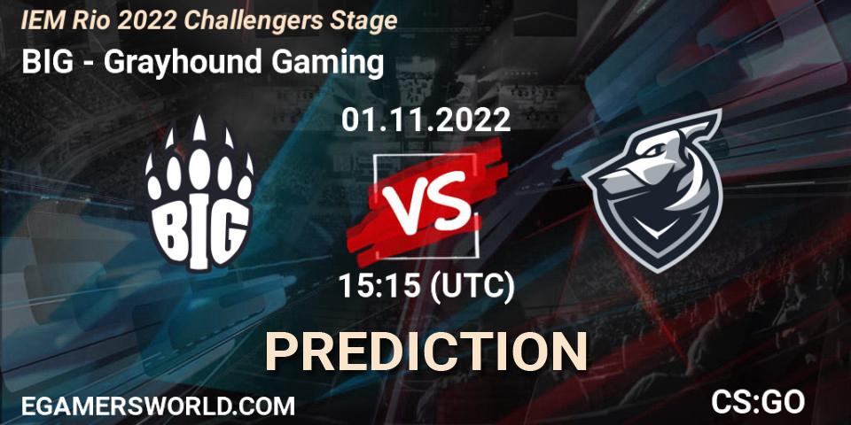 BIG - Grayhound Gaming: Maç tahminleri. 01.11.22, CS2 (CS:GO), IEM Rio 2022 Challengers Stage