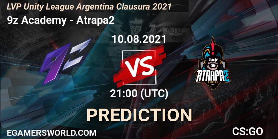 9z Academy - Atrapa2: Maç tahminleri. 10.08.21, CS2 (CS:GO), LVP Unity League Argentina Clausura 2021