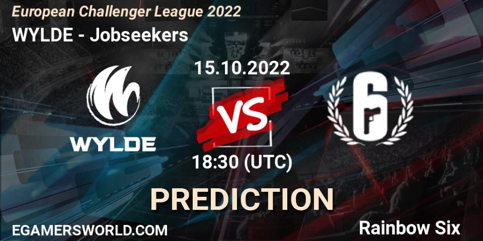 WYLDE - Jobseekers: Maç tahminleri. 15.10.2022 at 18:30, Rainbow Six, European Challenger League 2022