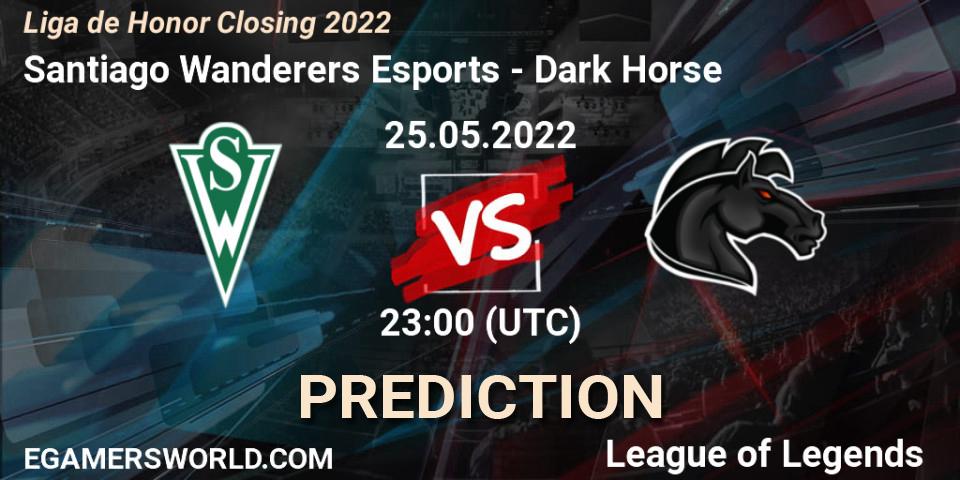 Santiago Wanderers Esports - Dark Horse: Maç tahminleri. 25.05.2022 at 23:00, LoL, Liga de Honor Closing 2022